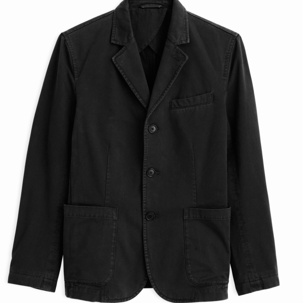 Alex Mill - Mill Blazer in Vintage Wash Chino - Black - New With Tags